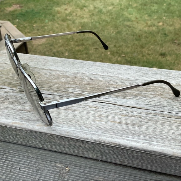 Vintage Retro LUXOTICCA 1041 Silver Pilot Metal Sunglasses Eyeglasses Frames - Picture 8 of 16